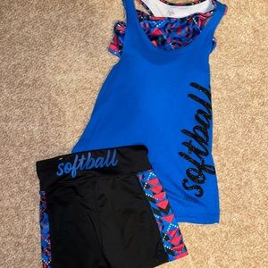Girls Justice softball outfit